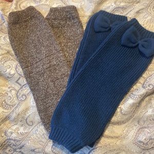 Two pairs of leg warmers NWOT